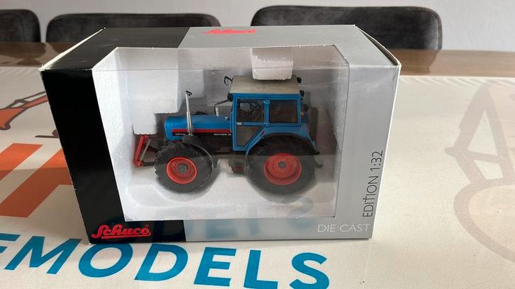 Eicher 3145 Turbo tractor Schuco 45 076 6500, Hobby en Vrije tijd, Modelauto's | 1:32, Zo goed als nieuw, Tractor of Landbouw