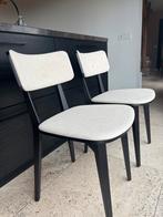 Gestoffeerde eetkamerstoelen pmp furniture, zwart frame, Huis en Inrichting, Ophalen, Nieuw, Zwart, Twee