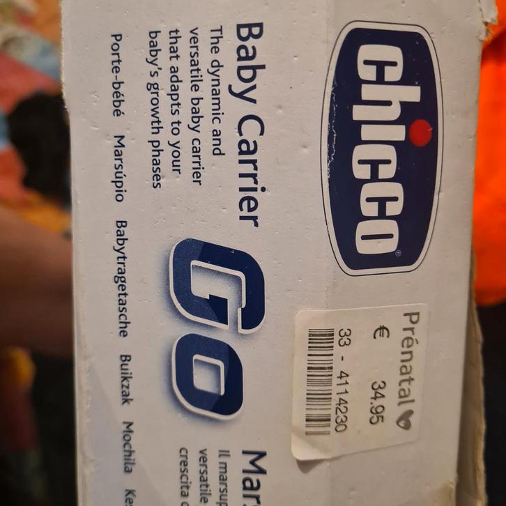 Chicco Baby Carrier Go - Comfortabele Draagzak, Kinderen en Baby's, Babydragers en Draagdoeken, Gebruikt, Draagzak, Buik, Chicco