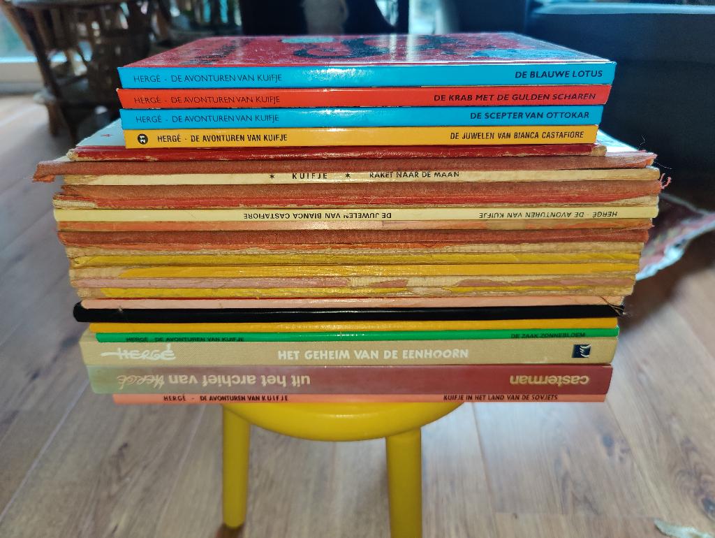 Kuifje - Vroege drukken - Specials - Mini boekjes, Meerdere stripboeken, Ophalen of Verzenden, Gelezen