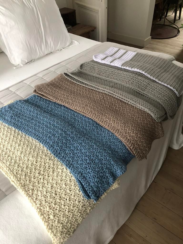 NIEUW! BIOKATOEN DEKEN SPREI WIKKELDOEK VEE, Ophalen of Verzenden, Nieuw, 100 cm of meer, Deken