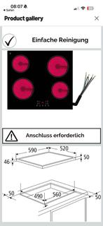 PKM KF4G glaskeramische kookplaat Nieuw in doos:, Witgoed en Apparatuur, Kookplaten, Ophalen, Keramisch, Nieuw, 4 kookzones