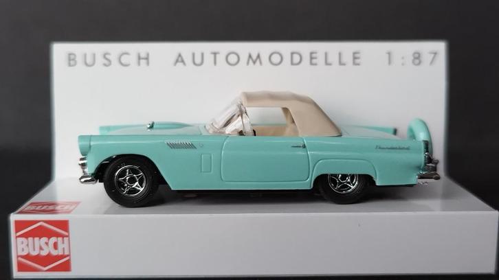 Ford Thunderbird 1:87 H0 Busch Pol, Hobby en Vrije tijd, Modelauto's | 1:87, Nieuw, Auto, Overige merken, Verzenden