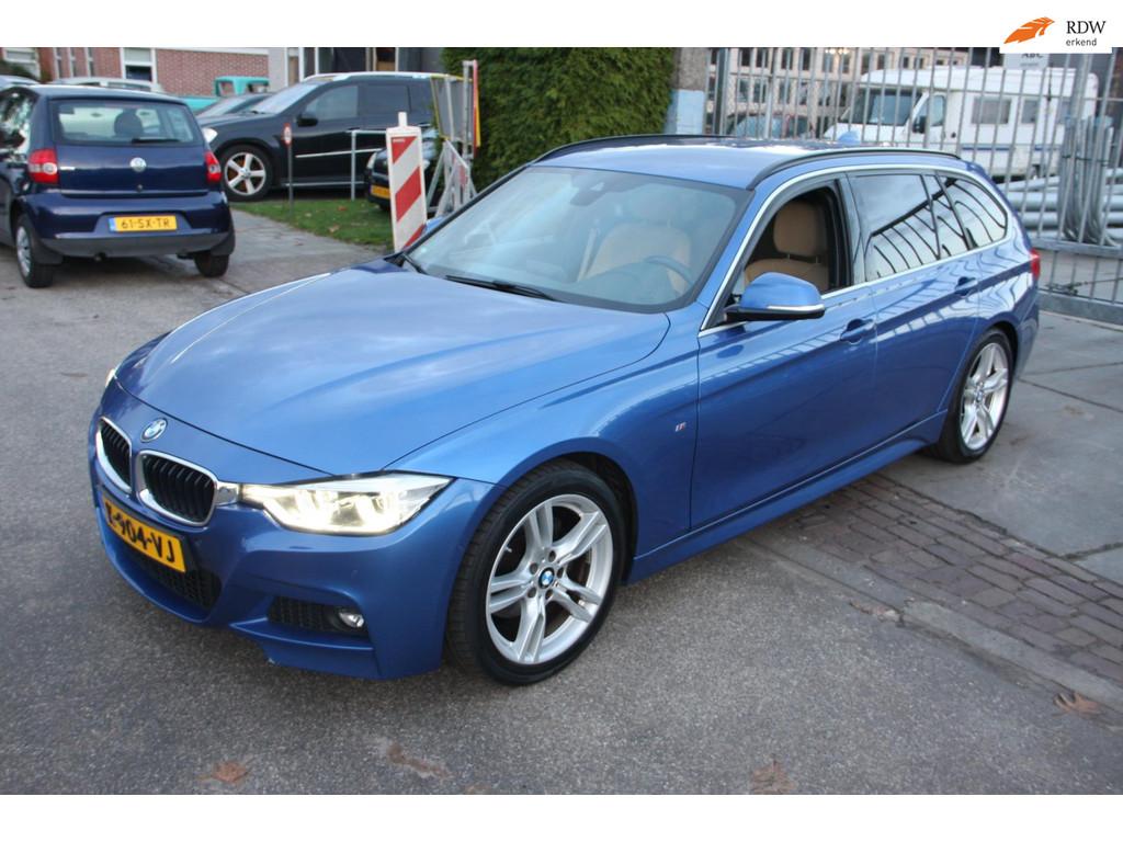 BMW 3-serie Touring 320d M-sport edition trekhaak,led, Mooie, Auto's, BMW, Automaat, 745 kg, Achterwielaandrijving, Leder