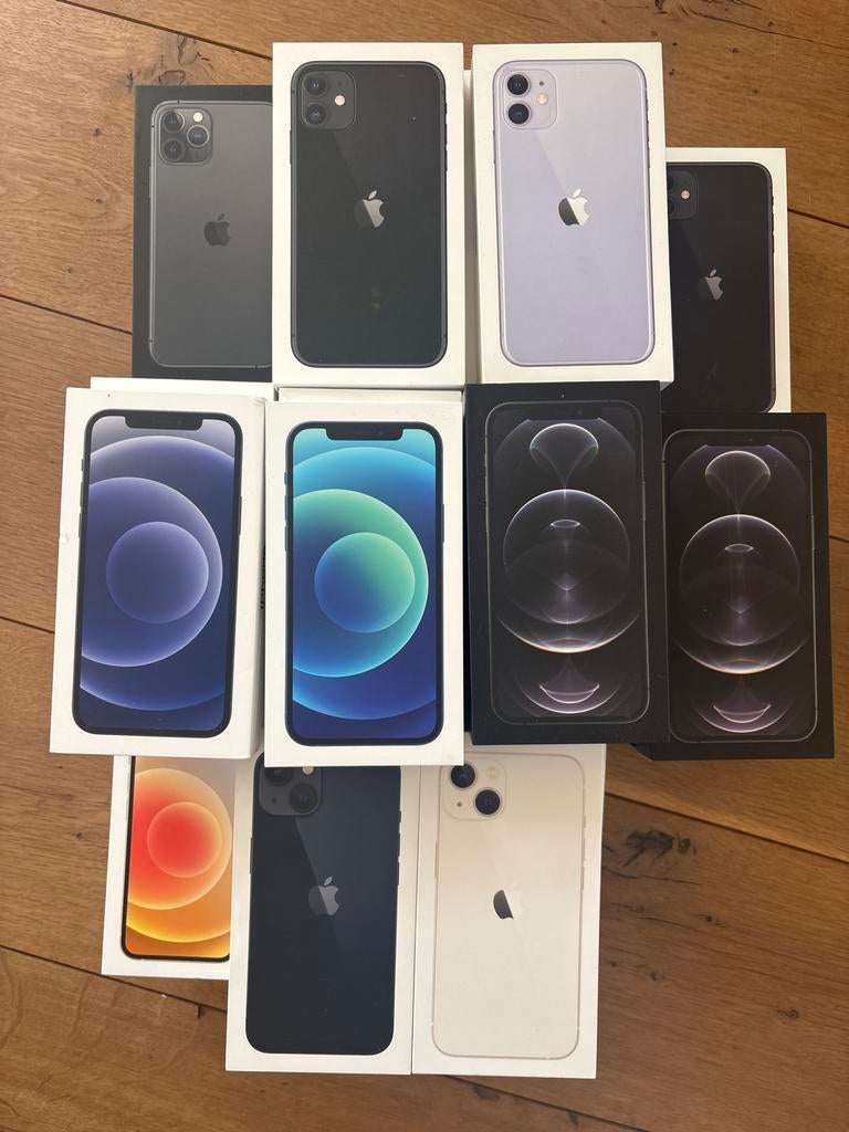 Partij lege iPhone doosjes - 50 stuks (11, 12, 13 series), Ophalen of Verzenden, Zo goed als nieuw, IPhone 11