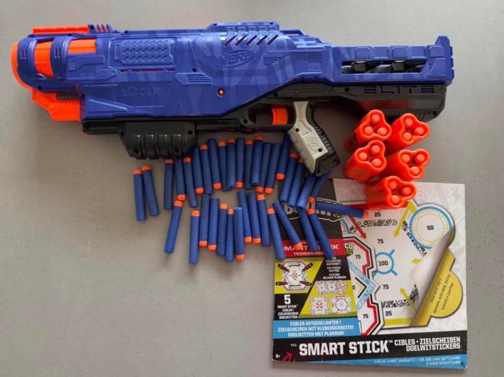 Gaaf Nerf N-Strike Elite Trilogy DS-15 pakket, zie foto’s!, Ophalen of Verzenden, Zo goed als nieuw