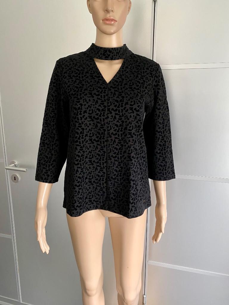 H867 Sophia Perla maat 38=M blouse top trui zwart, Kleding | Dames, Maat 38/40 (M), Zwart, Ophalen of Verzenden, Zo goed als nieuw