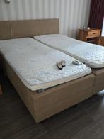 Seniorenbed 180 cm breed, deelbaar en verstelbaar, Beige, Tweepersoons, Ophalen of Verzenden, 180 cm