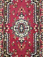 Vintage oosters Tabriz vloerkleed medallion rood 63x108cm, 100 tot 150 cm, Onbekend, Zo goed als nieuw, Onbekend