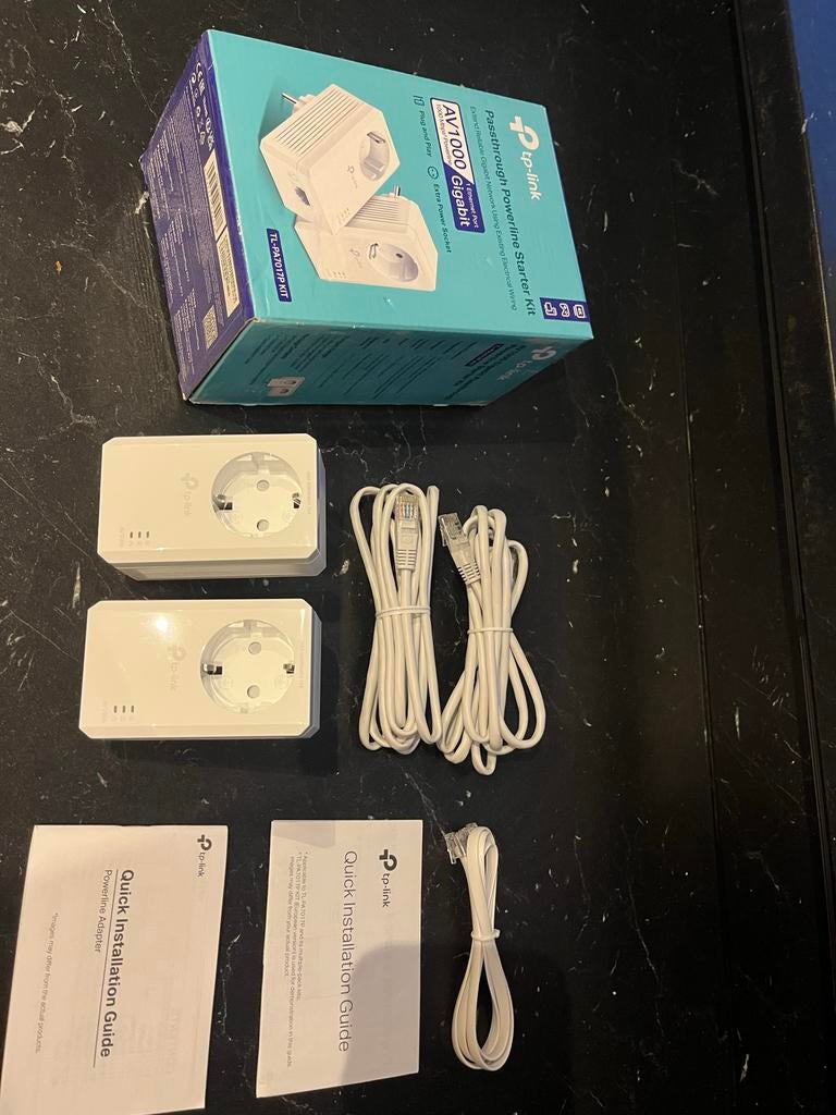 TP-Link AV1000 Gigabit Powerline Starter Kit (TL-PA7017P), Computers en Software, Powerlines, Zo goed als nieuw, Ophalen of Verzenden