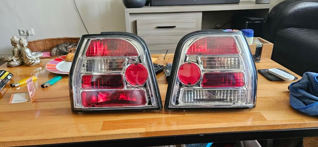 Achterlichten VW polo 86c coupe (set van 2), Auto-onderdelen, Ophalen of Verzenden, Gebruikt, Volkswagen