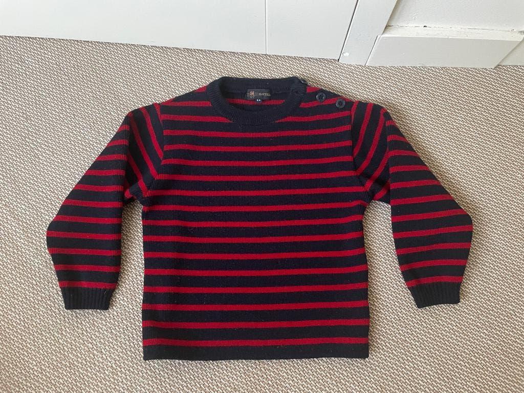 Schipperstrui, bretonse, gestreepte trui kind, Gebruikt, Trui of Vest, Ophalen of Verzenden, Flottille