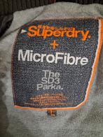 Superdry SD3 Parka Heren Winterjas Maat L, Maat 52/54 (L), Ophalen of Verzenden, Grijs, Gedragen