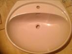 te koop mooie grote camel/beige keramische wastafel, Ophalen, 50 tot 100 cm, Zo goed als nieuw, Minder dan 100 cm