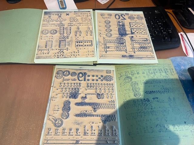 Schoolstempels type wieg, Ophalen of Verzenden, Gebruikt, Overige typen