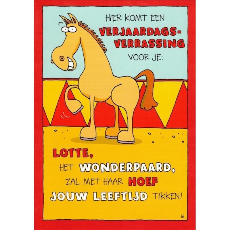 Verjaardagskaart Verrassing bij Stichting Superwens!, Diversen, Ophalen of Verzenden, Nieuw