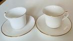 2 Engelse kop met schotels Queen Anne Fine Bone China, Ophalen of Verzenden