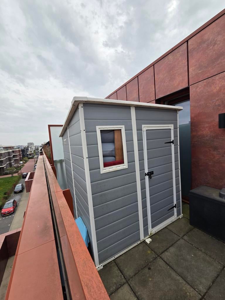 Keter Manor Pent 66 tuinhuis, Tuin en Terras, Tuinhuizen, Ophalen, Kunststof, Tuinhuis, 250 tot 500 cm