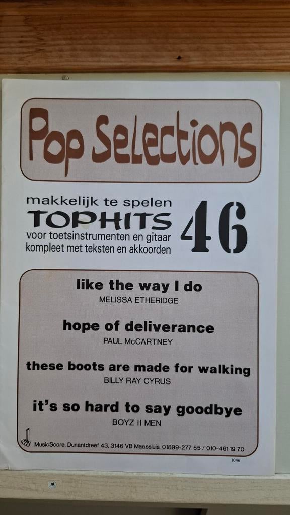 Pop Selections 46 - Tophits voor toetsinstrumenten en gitaar