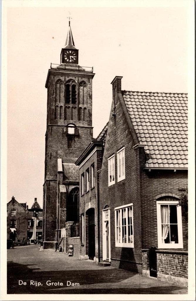 De Rijp - Grote Dam, Verzenden, 1940 tot 1960, Ongelopen, Noord-Holland