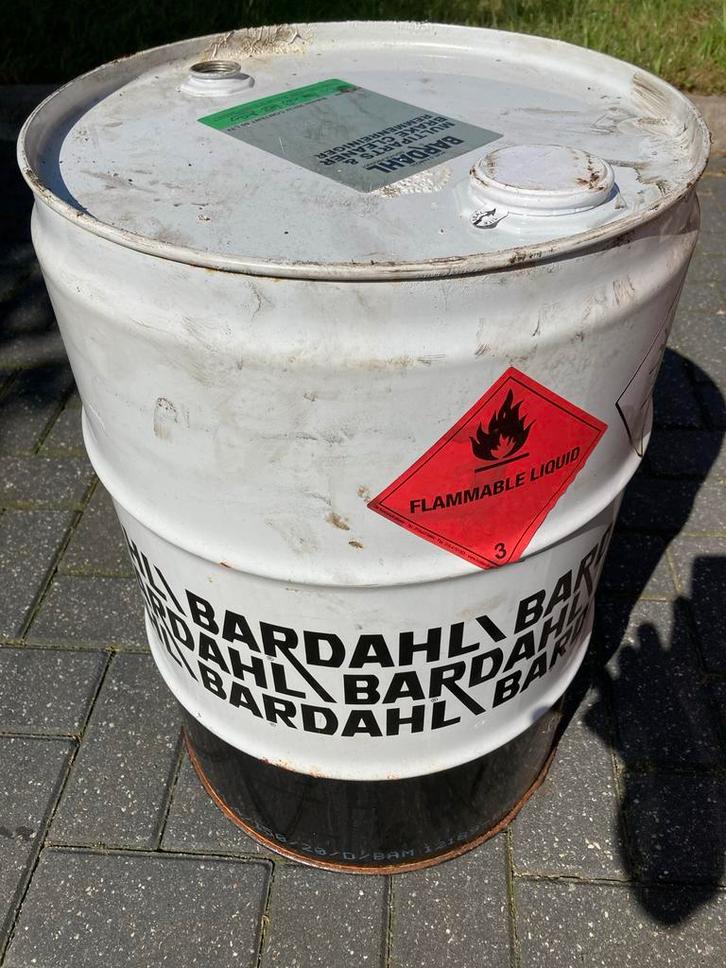 Oliedrum 60 Liter 🛢️🔥, Tuin en Terras, Vuurkorven, Gebruikt, Ophalen