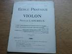 Laoureux -ecole pratique du violin 2 - viool school, Gebruikt, Klassiek, Les of Cursus, Ophalen of Verzenden