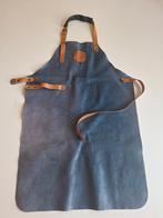 Leren schort, in goede staat, Huis en Inrichting, Ophalen of Verzenden, Zo goed als nieuw, Zwart, Schort