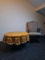 Antieke tafel en stoel, Ophalen, Gebruikt, 100 tot 150 cm, Rond