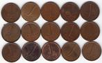 15x 1 cent Nederland 1948 t/m 1979 - Diverse Jaren, Verzenden, Overige landen, 1 cent, Setje
