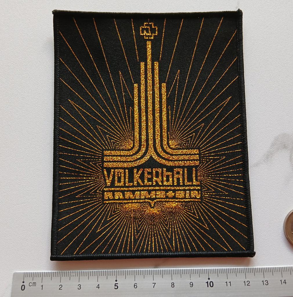 Rammstein prachtige Volkerball ltd edition patch 21 + goud, Verzenden, Nieuw, Kleding