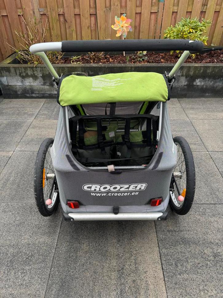 Croozer kinderkar voor twee kinderen - gebruikt, Fietsen en Brommers, Fietsaccessoires | Aanhangers en Karren, Gebruikt, Kinderkar