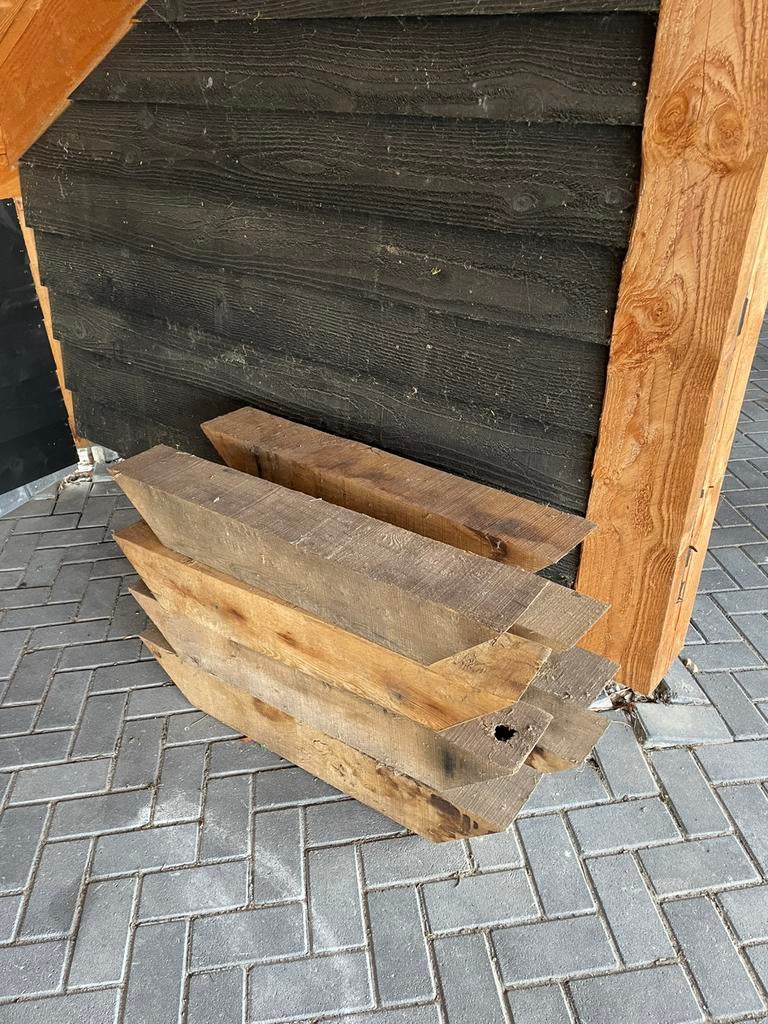 Eiken schoren, Doe-het-zelf en Verbouw, Eiken, Ophalen of Verzenden, Zo goed als nieuw, Plank