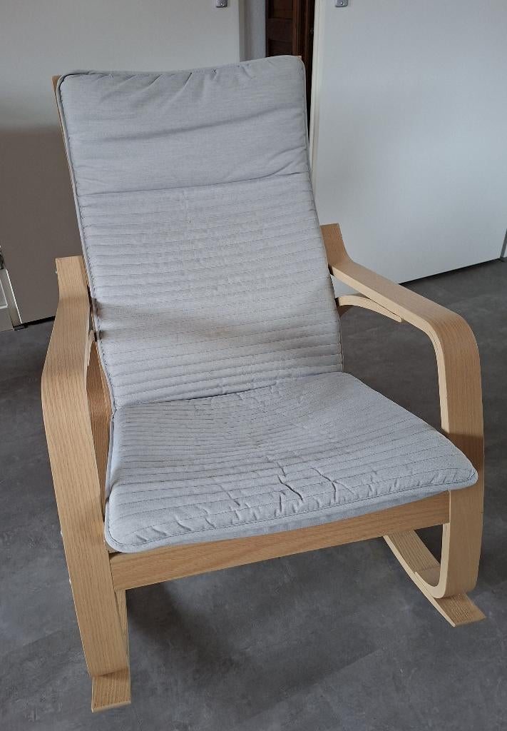 POÄNG Schommelstoel, Huis en Inrichting, Stoelen, Ophalen, Gebruikt, Overige kleuren, Tijdloos