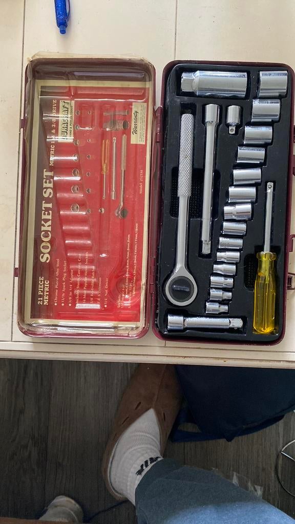 Doppeneet van 4 mm t/m 19 mm is wel compleet, Ophalen of Verzenden, Gebruikt