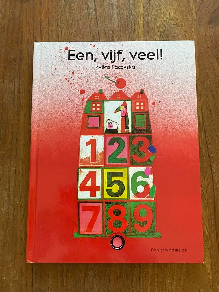 Een, vijf, veel, telboek - Kveta Pacovská, Vier Windstreken, Boeken, 3 tot 4 jaar, Kveta Pacovská, Ophalen of Verzenden, Zo goed als nieuw