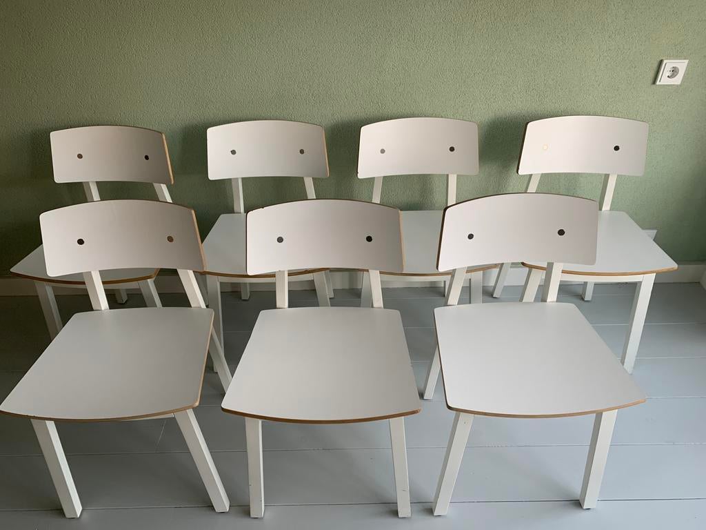7 ikea sigurd eetkamerstoel wit stoel ikea (sigrid) Nunspeet, Ophalen, Gebruikt, Wit, Ikea, retro wit