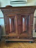 Originele Groenlose Eikenhouten Kast - Antiek & Robuust, Antiek en Kunst, Ophalen