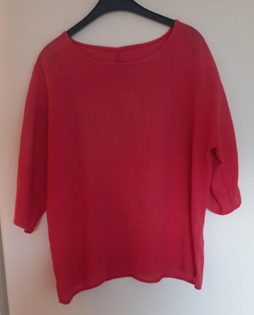Damesblouse, Kleding | Dames, Ophalen of Verzenden, Zo goed als nieuw, Maat 42/44 (L), Rood