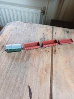 Fleischmann N drie wagons en Minitrix bagagewagon., Gebruikt, Gelijkstroom, Fleischmann, Wagon