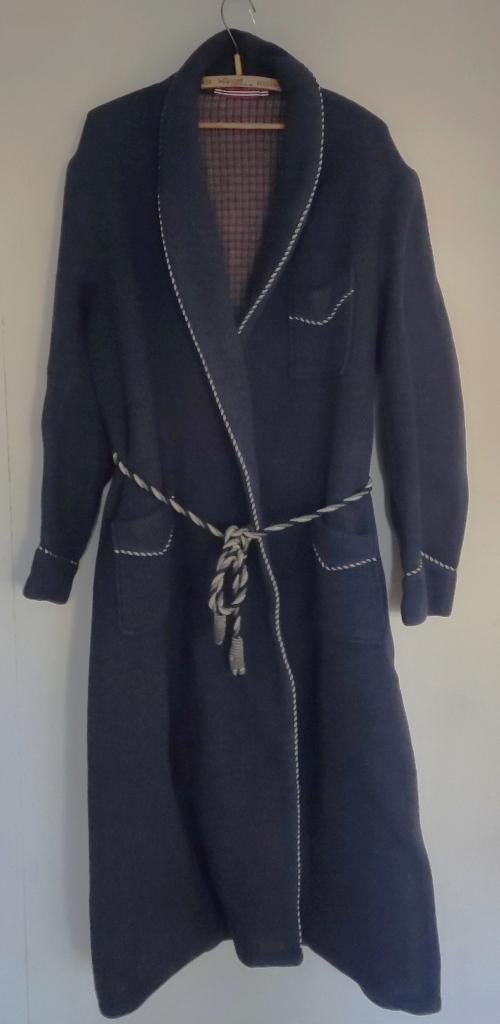 Ochtendjas / peignoir donkerblauw XL, Kleding | Heren, Ophalen of Verzenden, Gedragen