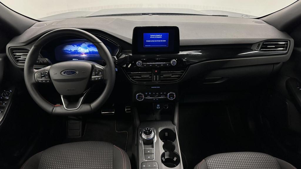 Ford Kuga 2.5 PHEV ST-Line ECC NAVI CRUISE DAB LM 81000 KM., Stof, Gebruikt, Met garantie (alle), Blauw