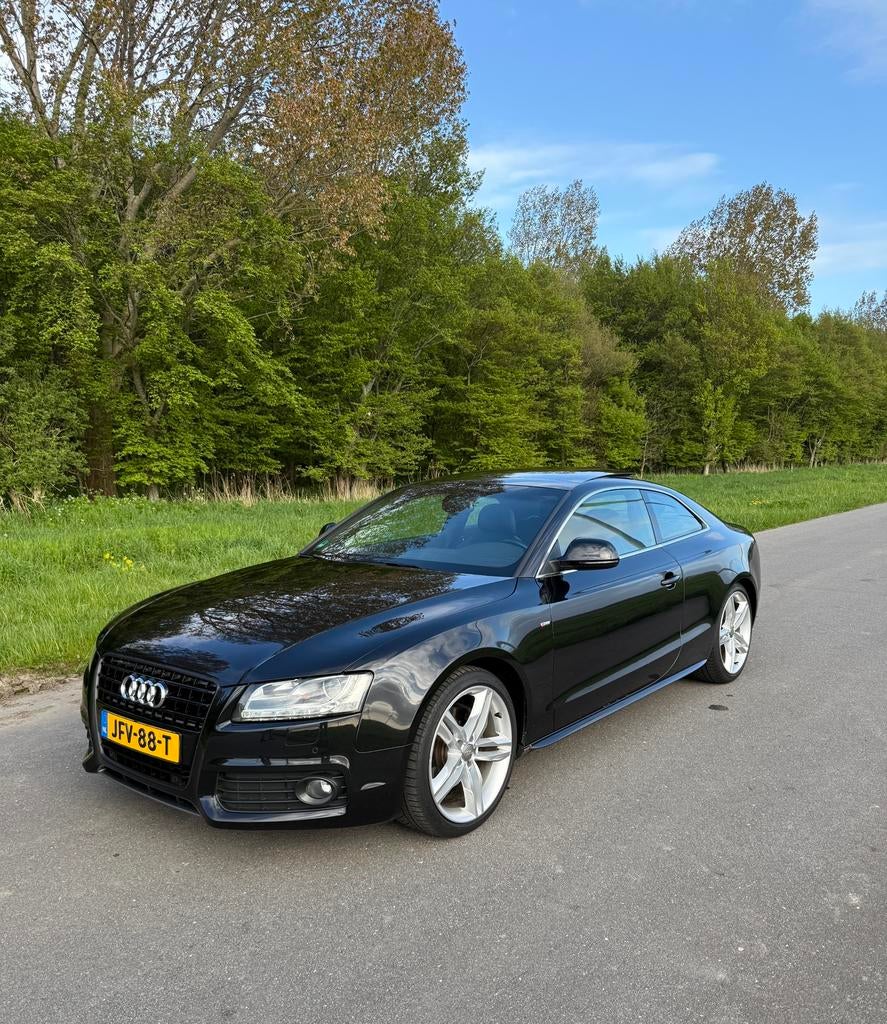 Audi A5 Coupe S-Line | 3.2 FSI - 265PK | APK | VOL | AUT |, Auto's, Zwart, 4 stoelen, Zwart, Geïmporteerd
