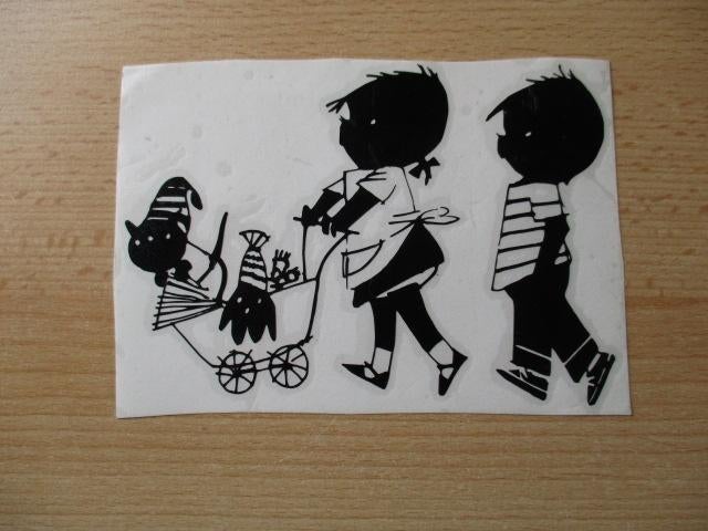 Jip en Janneke sticker  wandelen met Takkie en Siep  10.5x15, Verzamelen, Ophalen of Verzenden, Zo goed als nieuw