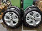 Opel zomerbanden met velg 215/55R18 5x115, Ophalen, 18 inch, Banden en Velgen, Personenwagen