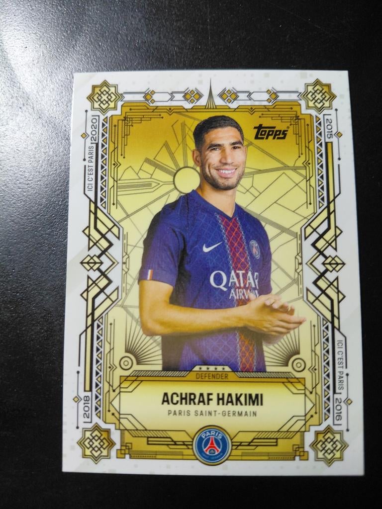 Achraf hakimi (psg) topps, Ophalen of Verzenden, Nieuw, Buitenlandse clubs, Spelerskaart