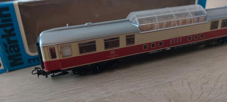 Märklin DB Trans Europa Expres panoramartg artnr 4099 in ovp, Hobby en Vrije tijd, Modeltreinen | H0, Zo goed als nieuw, Wagon