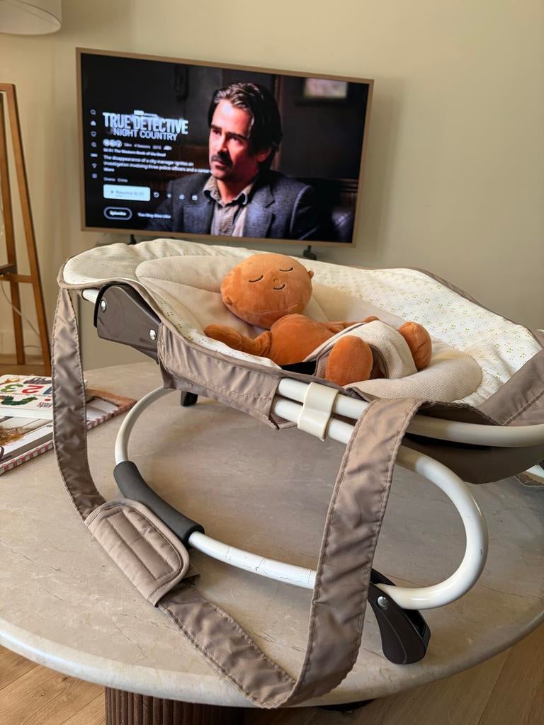 Comfortabel beige wipstoeltje voor baby's, Kinderen en Baby's, Wipstoeltjes, Overige merken, Gebruikt, Wipstoel, Ophalen of Verzenden