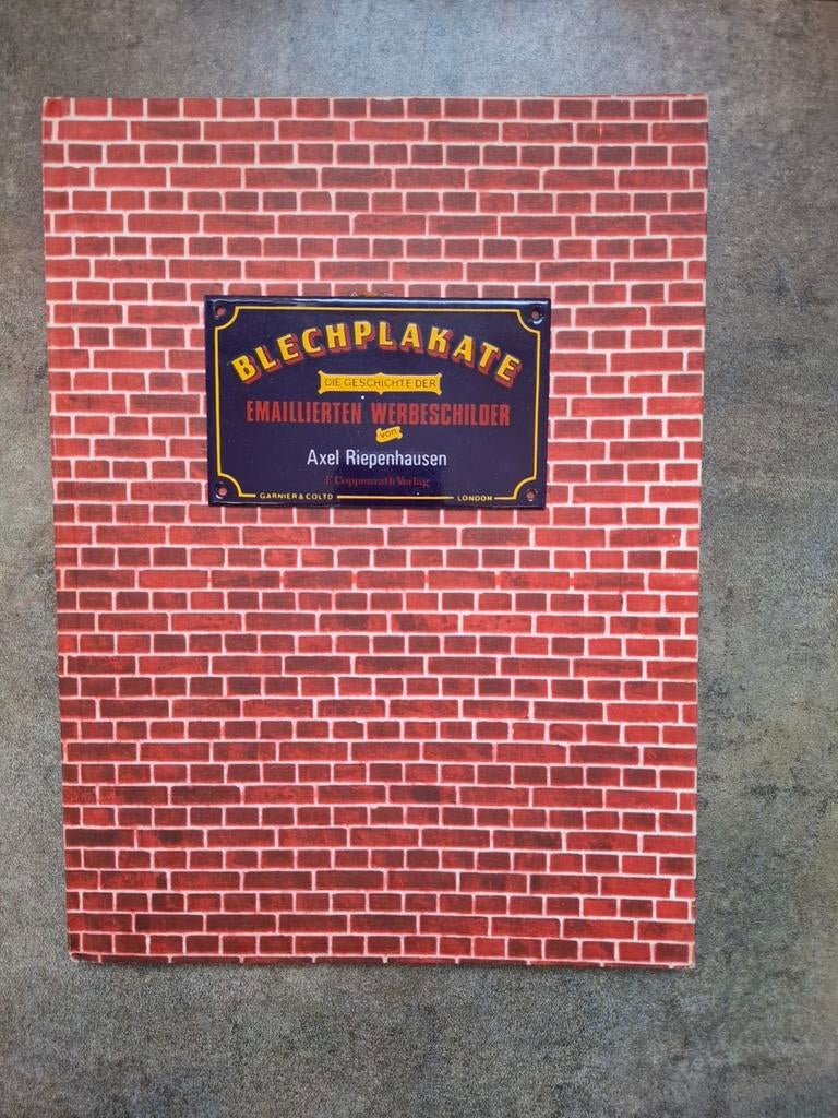 Boek over emaille reclameborden., Verzamelen, Merken en Reclamevoorwerpen, Ophalen of Verzenden