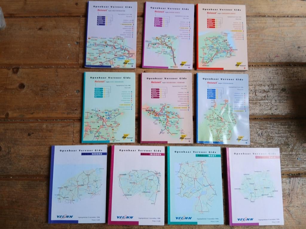 Dienstregeling Gado Reisnet en Veonn 1996/1997, Verzamelen, Spoorwegen en Tramwegen, Ophalen of Verzenden, Trein, Boek of Tijdschrift