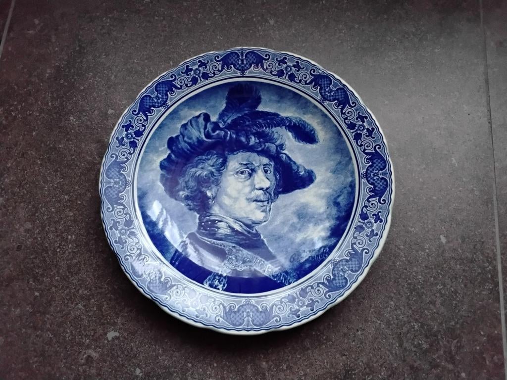 Wandbord Rembrandt  la louviere, Antiek en Kunst, Ophalen